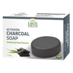 GREE Activated Charcoal Soap Deep Cleansing Bar 90G - Charcoal Infused Anti-pollution Face & Body Soap For Pore Clarifying & Exc