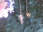 Clear Quartz Assorted Bead With Om Pendulum