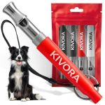 Kivora 4 Pack Dog Whistle To Stop Barking Neighbors Dog 304 Stainless Steel Adjustable Ultrasonic Silent Dog Training Whistle Fo