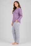 Ladies Premium Microfleece Winter Long Sleeve Pyjama Set