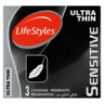 Lifestyle S Sensitive Condoms 3 Pack