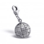 C16-C12142 - 925 Sterling Silver World Charm Dangle