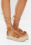 LISBON1 Espadrille Wedge Heel - Tan