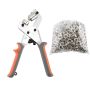 Craft Tool Diy Handheld Hole Punch Plier 21.5CM & Silver Eyelet 100 Pieces