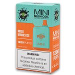 Disposable Vaping Device 5% Nicotine 1200 Puffs - Mixed Berries Ice
