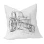 Tractor Line Art Luxury Scatter By Botha Louw Large