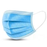 3 Ply Mask With Loops Blue