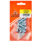 Gutter Bolt & Nut M6 X 25MM 10-PACK