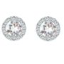 Rachel Studs-with Swarovski Clear Crystal Gold