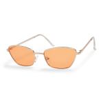 Goldair Gold Cateye Orange Tint Sunglasses