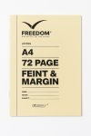 Freedom Stationery A4 Jotter 72 Page Feint & Margin