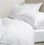 200 Thread Count Oxford Cotton Rich Percale Duvet Cover Set White - Super King 260X240CM