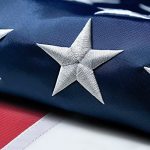 American Flag 4X6 Ft Outdoor Heavy Duty High Wind Us Flag Embroidered Stars Sewn Stripes Brass Grommets Indestructible Tough Dou