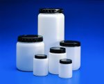 Kartell Cylindrical Jar 1500 Ml Hdpe White With Black Screw Cap - At A Discount