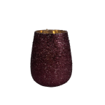 A68121500 Beaded Votive 11X13CM - Red