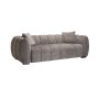 - Jacottet Fabric 3 Seater Couch - Grey