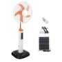 16 Inch Solar Powered Rechargeable Standing Fan With 2 LED Light
