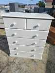 White Solid Wood Chest Of Drawers