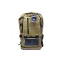 Macaroni Versitas Lightweight Canvas Backpack - Padded Straps Four Zip Compartments Mesh Pockets Mobile Phone Pocket Brown