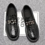 Men's Solid Color Classic Slip On Loafer Shoes Comfy Non Slip Casual Business Style Dress Shoes Men's Footwear