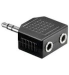 Audio Adapter 3.5MM Stereo Jack - 2X 3.5MM Stereo Socket - 3.5MM Stereo Jack - 2X 3.5MM Stereo Socket