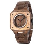 Square Walnut And Stone Watch For Men GT112-2