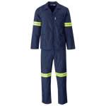 Smte Quality 2 Piece Worksuit uniform Shirt & Pants Combo- Navy Blue 38 L X 42 W Cm With Keychain