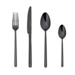 Nardo Black 16 Piece Cutlery Set
