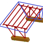 Inge: Carport 1 Kit 4 X Galvanized Legs 1 X Aluminium Square Beam 6 X Aluminium Cross-beams Clips & Bolts