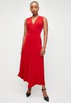 Edit Sleeveless Wrap Hanky Hem Midi Dress - Salsa