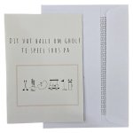 Paper Gift Card And Envelope Vat Balle Light Yellow