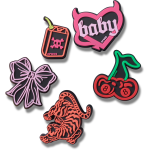 Lights Up Neon Sign 5 Pack Jibbitz - Multi Osfa