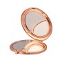 Basics Beauty Mirror Compact Round Glass Rose Gold 1X/2X