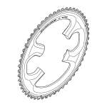Shimano FC9000 Chainring 52T-MB For 52-36T