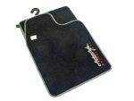 Autostyle Velour Black & Grey Floor Mats - Autostyle Motorsport South Africa