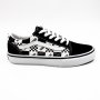 Vans Old Skool Logo Ladies Casual Sneaker Check Black/white