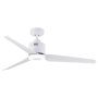 Bright Star Lighting Brightstar Ceiling Fan LED 3 Blade Abs White No Light