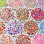 1/4 Bag/set Polymer Clay Soft Clay Charms Glitters Sprinkle Diy Slime Filler Sprinkles Colorful Soft Clay For Nail Art Lip Gloss Accessories Craft Supplies