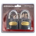 Samson Short Shackle Padlock 50MM 4 Piece