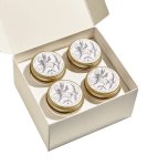 Four Gold Tin Candle Gift Set