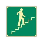 Sabs Stairs Going Up Right Photoluminescent Sign E8