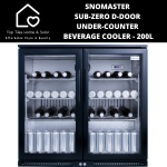 Snomaster Sub-zero D-door Under-counter Beverage Cooler - 200L