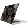 Honeycomb Design Hard-shell Case For Macbook Pro 13.3-INCH - Black/gold