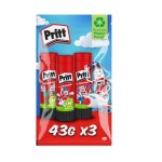 Pritt Glue Stick 43G PKT 3