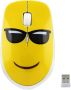 Wireless Glass Wearing Emoji Computer Mouse