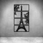 4 Piece Eiffel Tower - Grey L 555 X H 1000MM