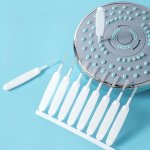 10PCS Shower Nozzle Cleaning Brush White Multifunction Showerhead Crevice Cleaning Brush For Household Bathroom Accessories