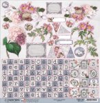Scrapbook Sticker Page Mademoiselle Vintage