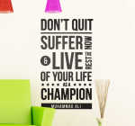 Dont Quit Muhammad Ali Wall Sticker