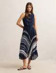 Addie Pleated Skirt Midi Dress - 20 Marnie Stripe